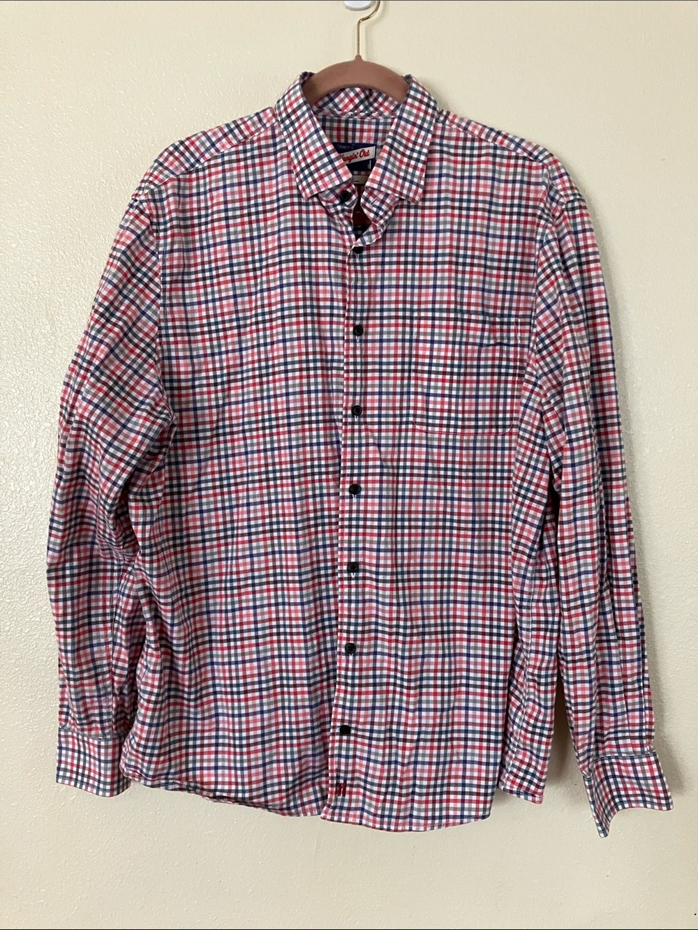 johnnie-O Hangin' Out Todd Plaid Button Down Shirt, XL
